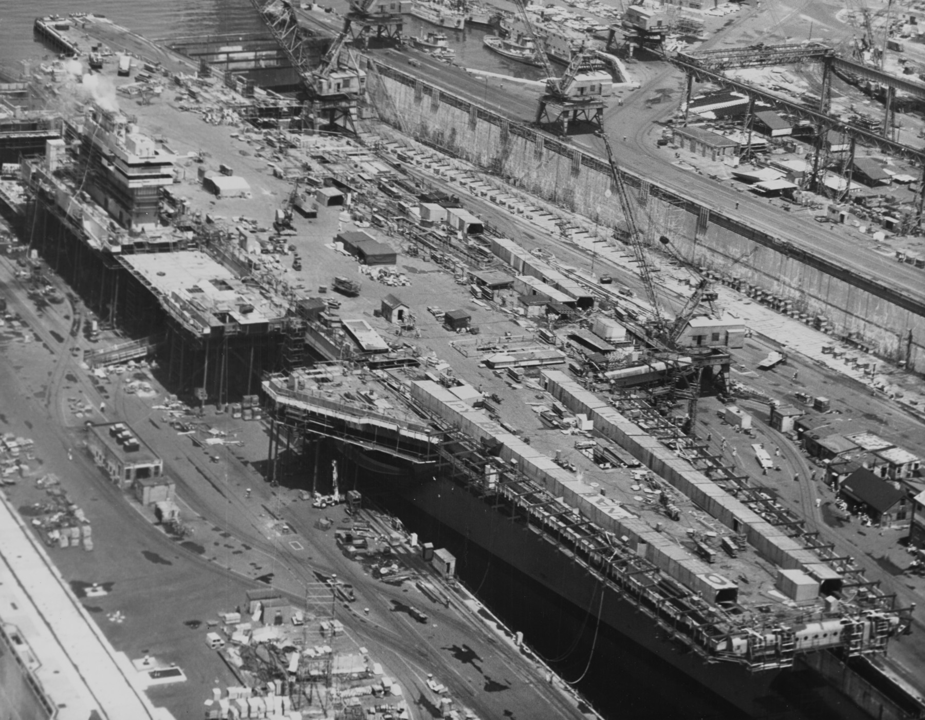 cv-64 uss constellation kitty hawk class aircraft carrier us navy construction new york naval shipyard brooklyn 1960 23