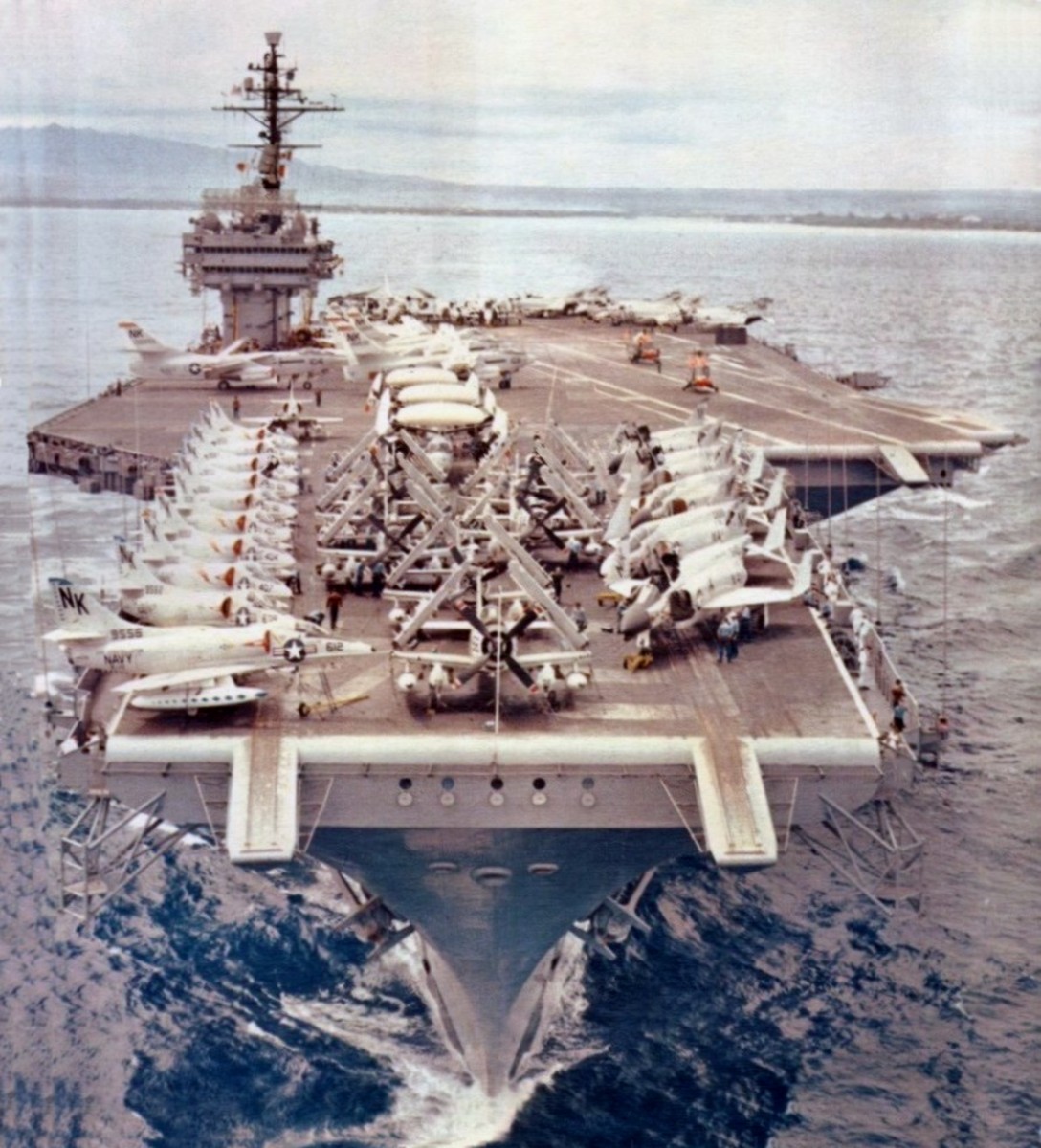 cv-64 uss constellation kitty hawk class aircraft carrier air wing cvw-14 us navy 34