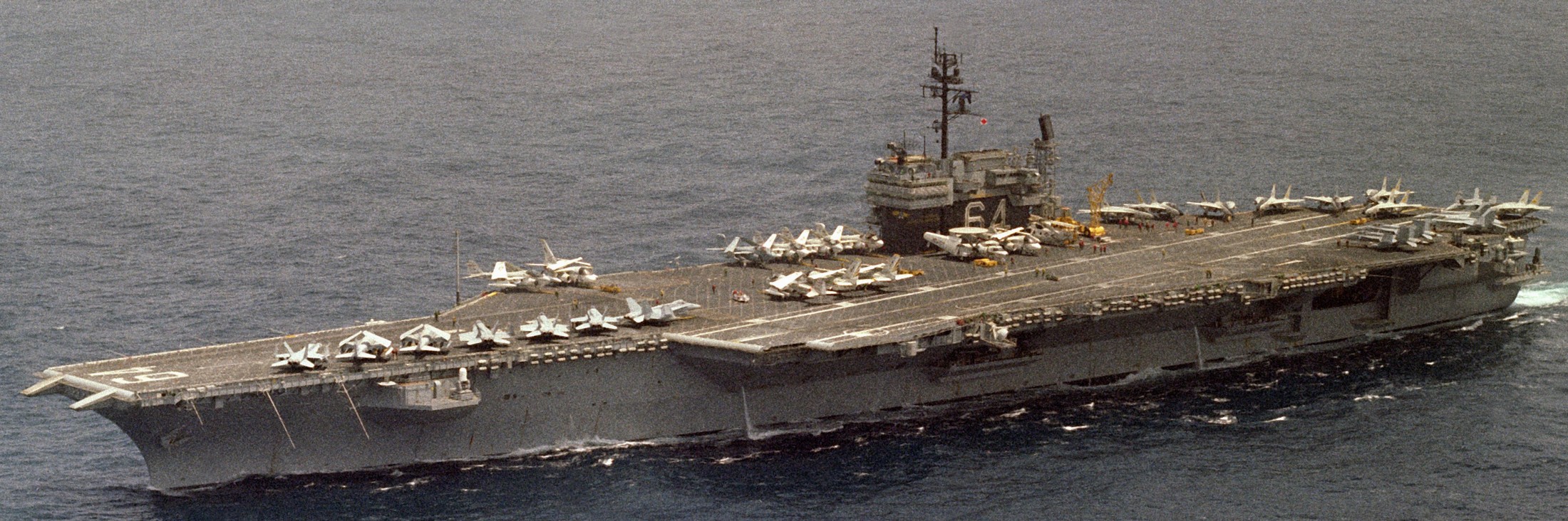 cv-64 uss constellation kitty hawk class aircraft carrier air wing cvw-14 us navy 1984 69