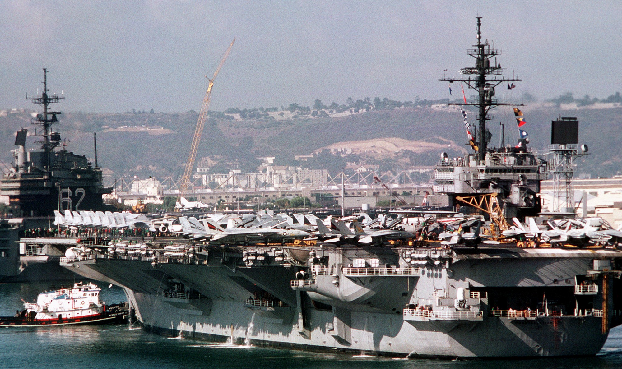 cv-64 uss constellation kitty hawk class aircraft carrier air wing cvw-14 us navy san diego 111