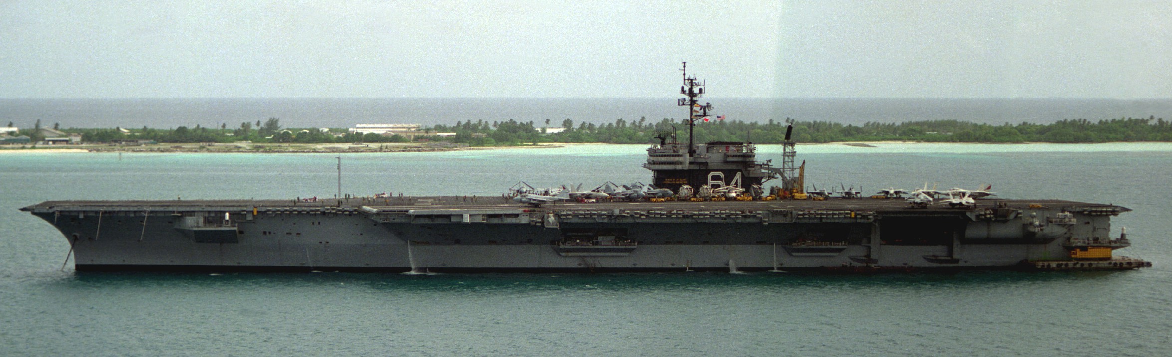 cv-64 uss constellation kitty hawk class aircraft carrier us navy diego garcia 115