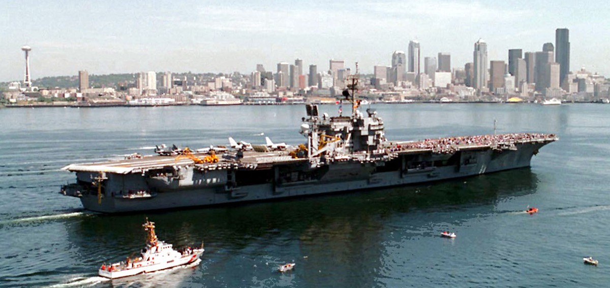 cv-64 uss constellation kitty hawk class aircraft carrier seattle seafair washington 118