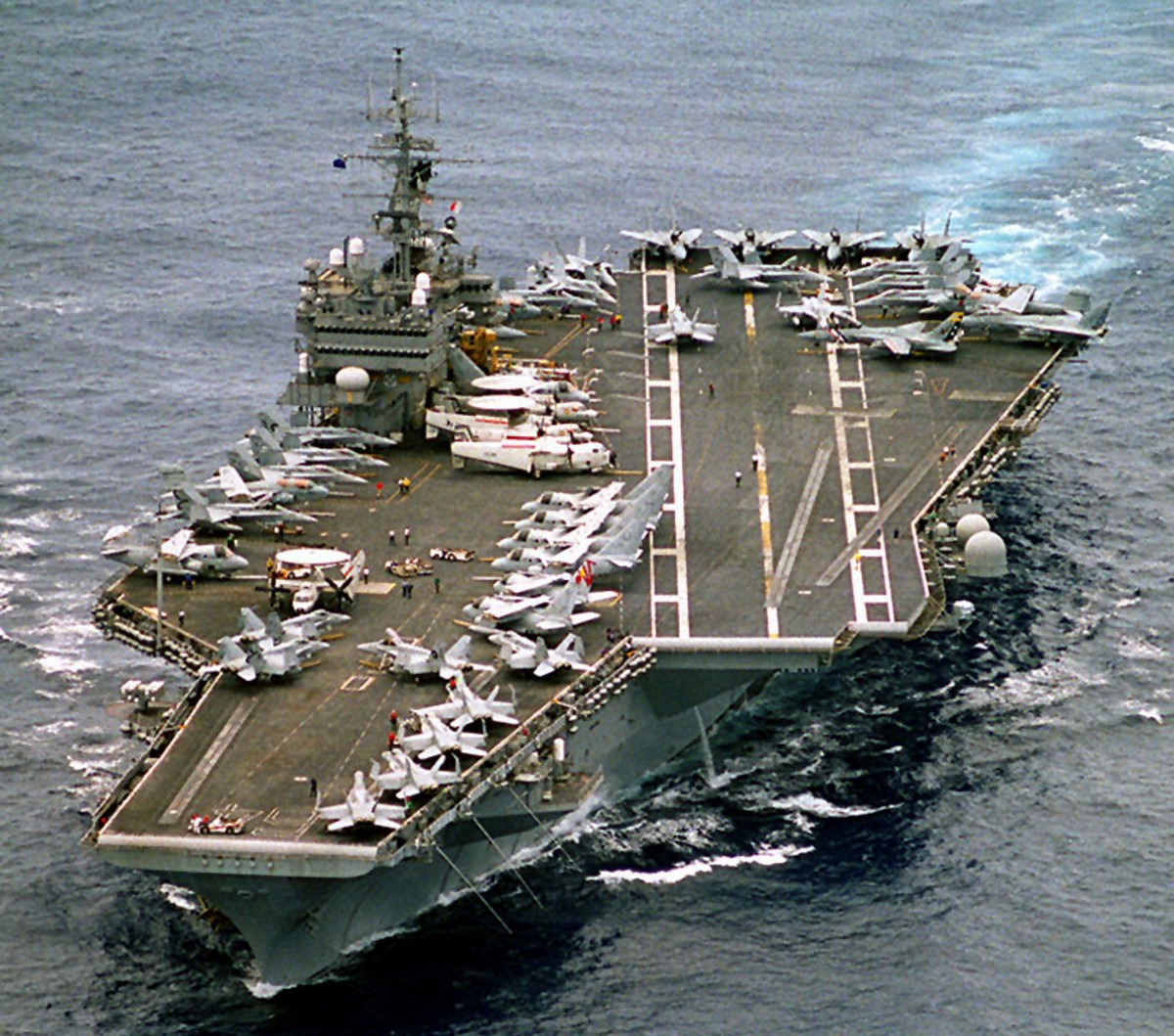 cv-64 uss constellation kitty hawk class aircraft carrier air wing cvw-2 us navy 1997 119
