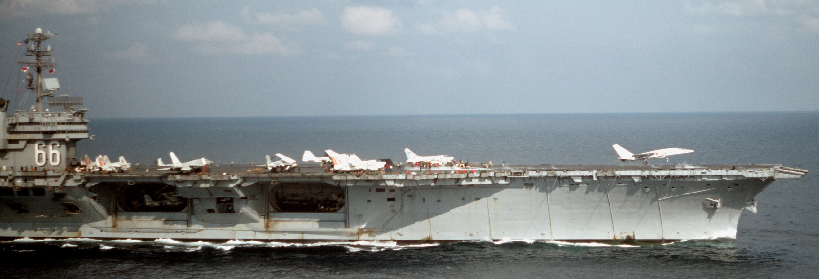 cv-66 uss america kitty hawk class aircraft carrier air wing cvw-6 us navy tonkin gulf vietnam 07