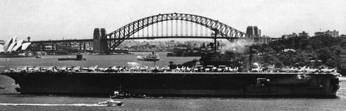 cv-66 uss america kitty hawk class aircraft carrier air wing cvw-6 us navy sydney australia 09