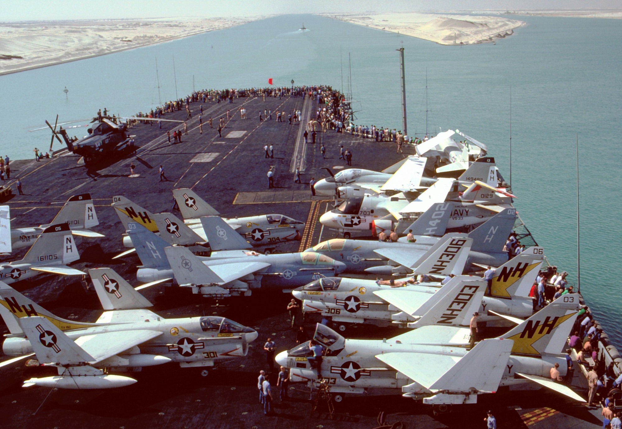 cv-66 uss america kitty hawk class aircraft carrier air wing cvw-11 us navy a-7 corsair ii 37