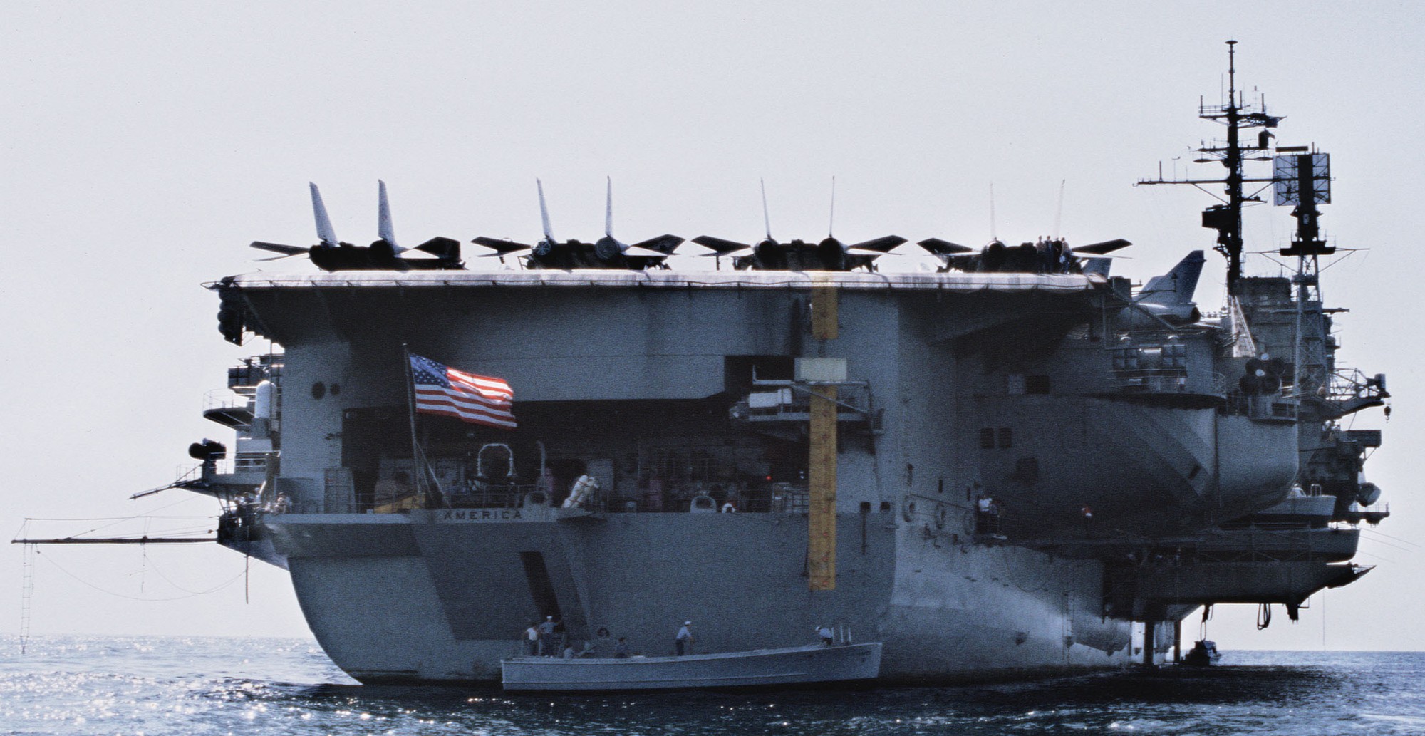 cv-66 uss america kitty hawk class aircraft carrier air wing cvw-1 us navy 48
