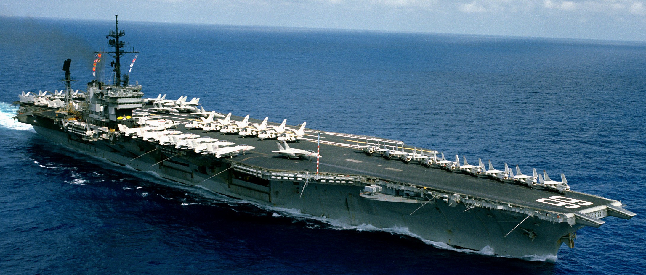 cv-66 uss america kitty hawk class aircraft carrier air wing cvw-1 us navy 52