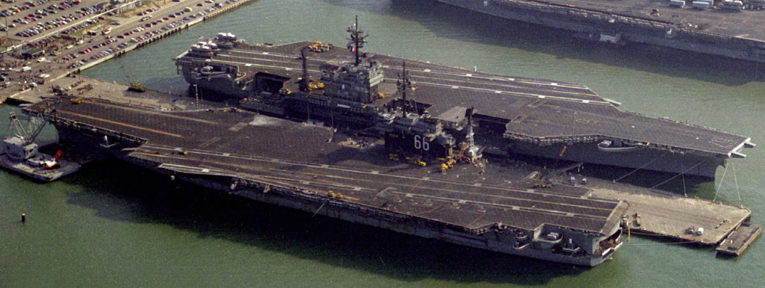cv-66 uss america kitty hawk class aircraft carrier us navy nas norfolk virginia 89