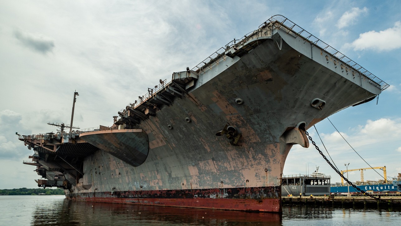 cv-67 uss john f. kennedy navy inactive ships maintenance facility nismf philadelphia pennsylvania 02