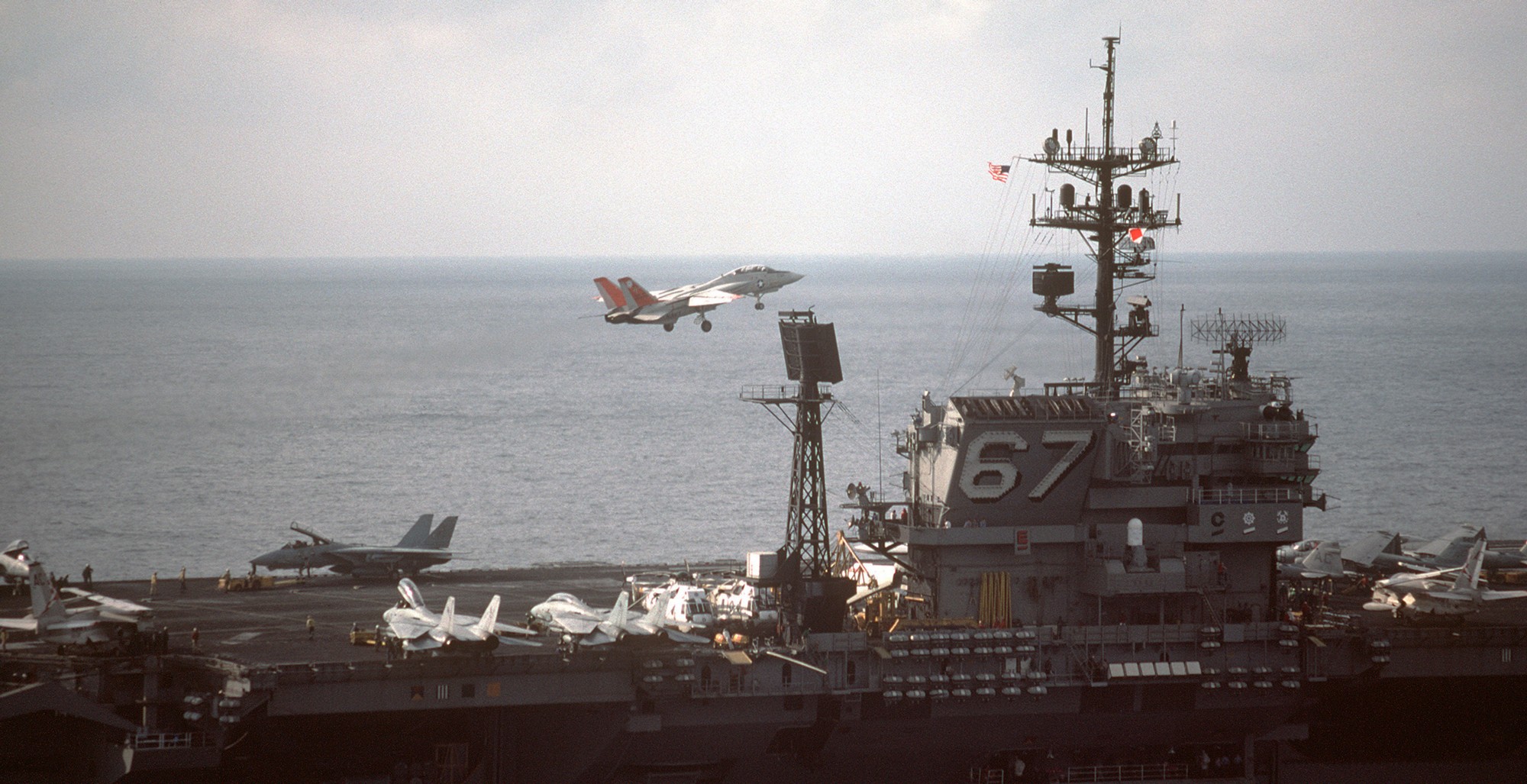 cv-67 uss john f. kennedy aircraft carrier air wing cvw-3 us navy f-14 tomcat 87