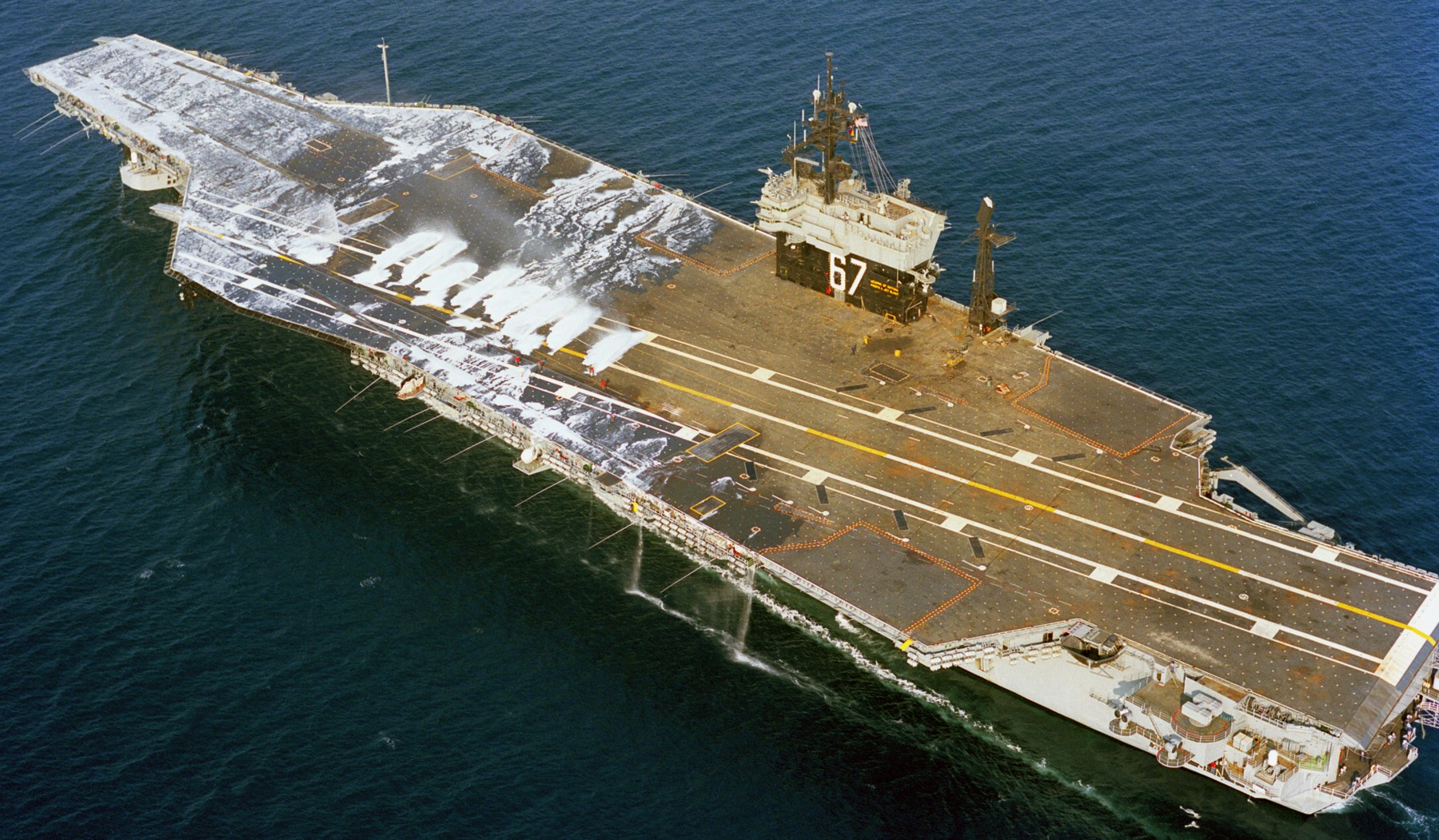 cv-67 uss john f. kennedy aircraft carrier us navy trials 103