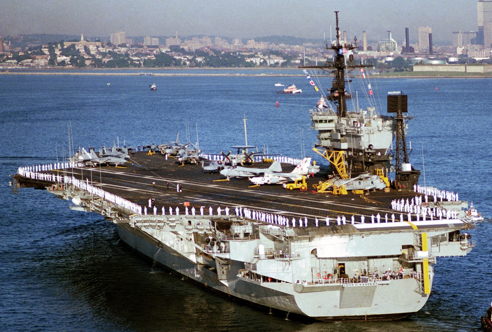 cv-67 uss john f. kennedy aircraft carrier us navy boston massachusetts 1987 107