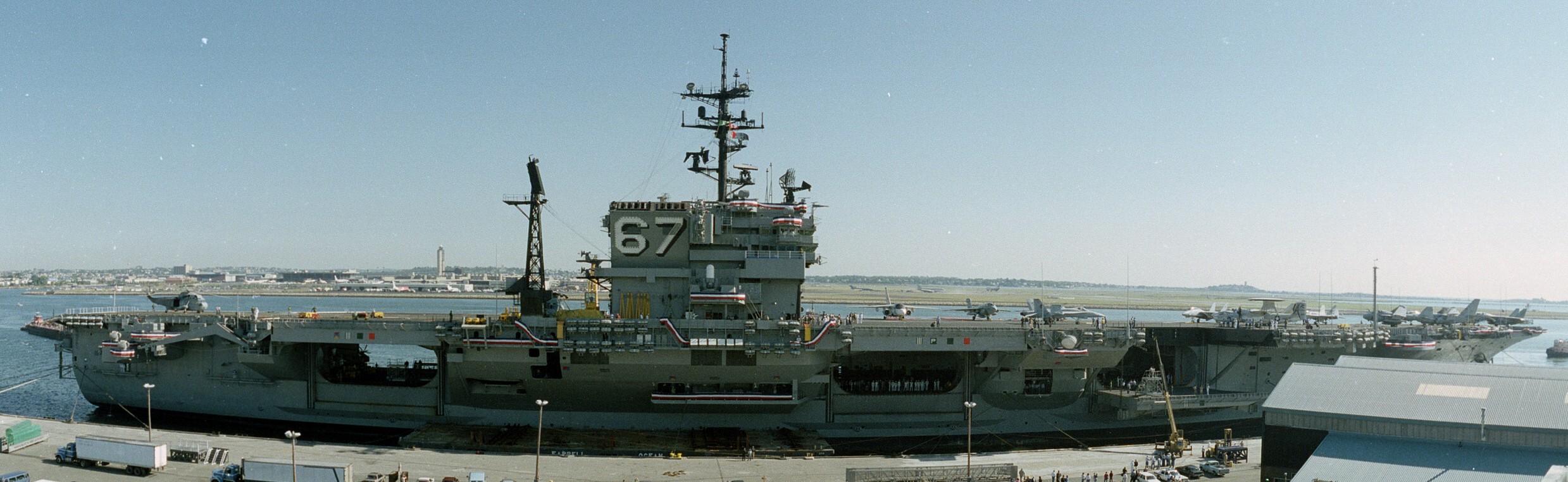 cv-67 uss john f. kennedy aircraft carrier us navy boston massachusetts 108