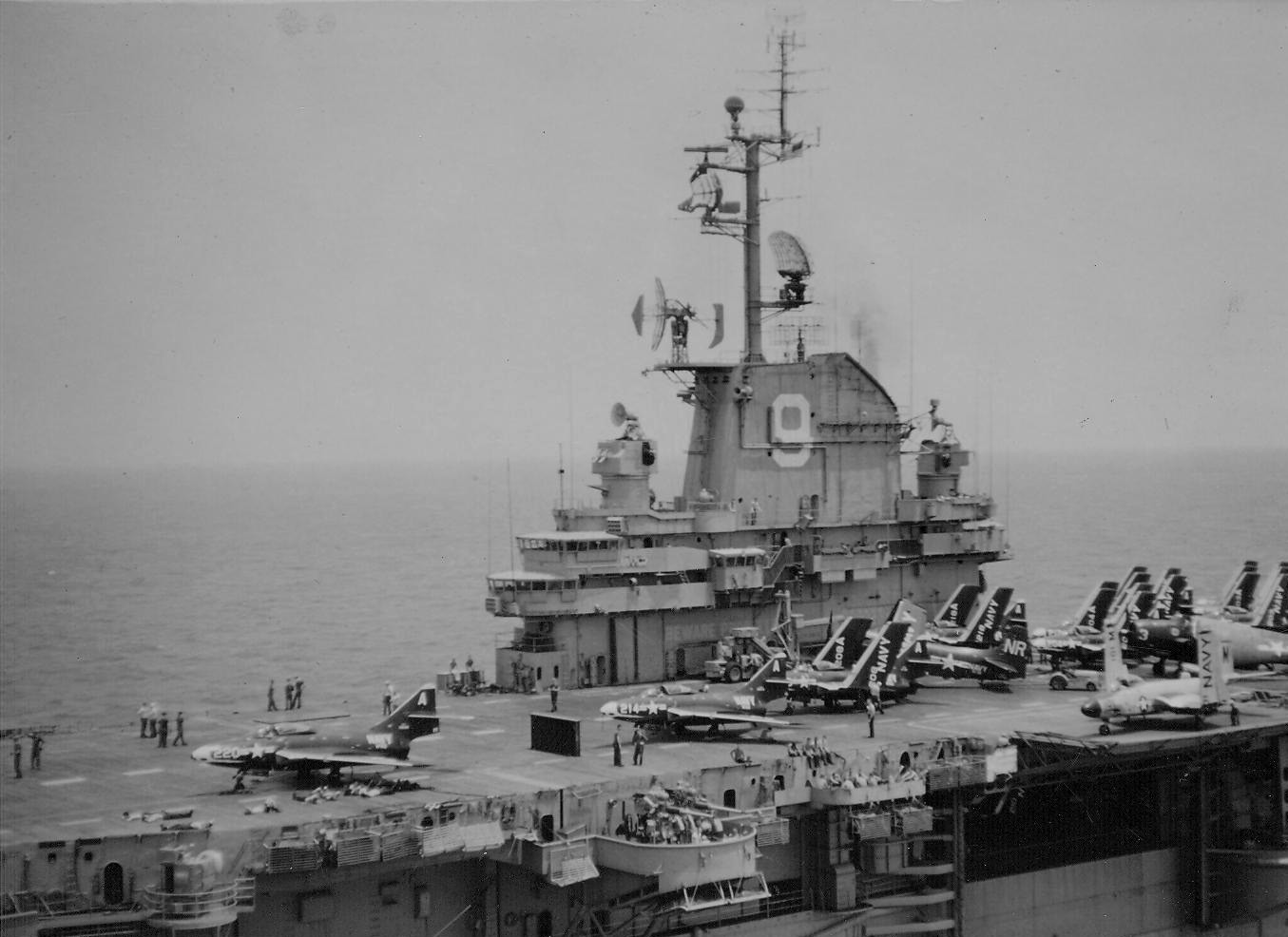 cva-9 uss essex aircraft carrier air task group atg-2 us navy 100