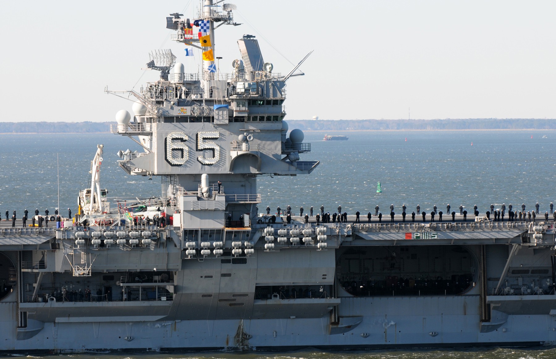 cvn-65 uss enterprise aircraft carrier us navy depart norfolk 2011 28