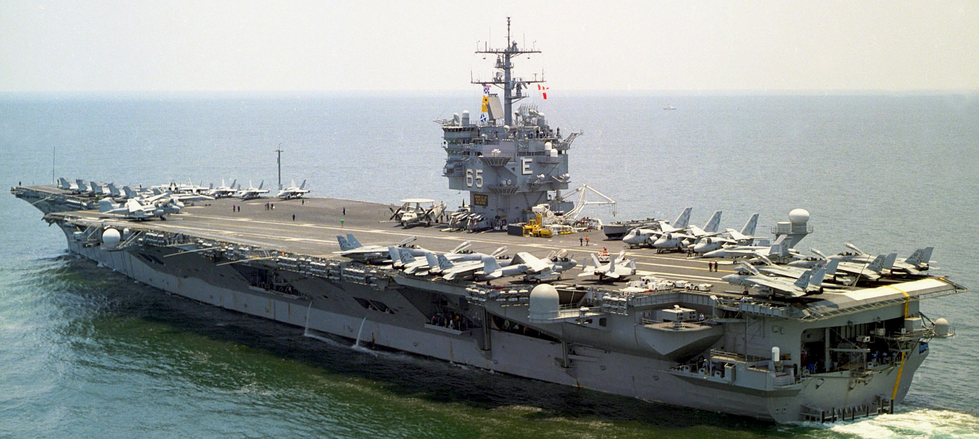 cvn-65 uss enterprise aircraft carrier us navy tsta 2003 71