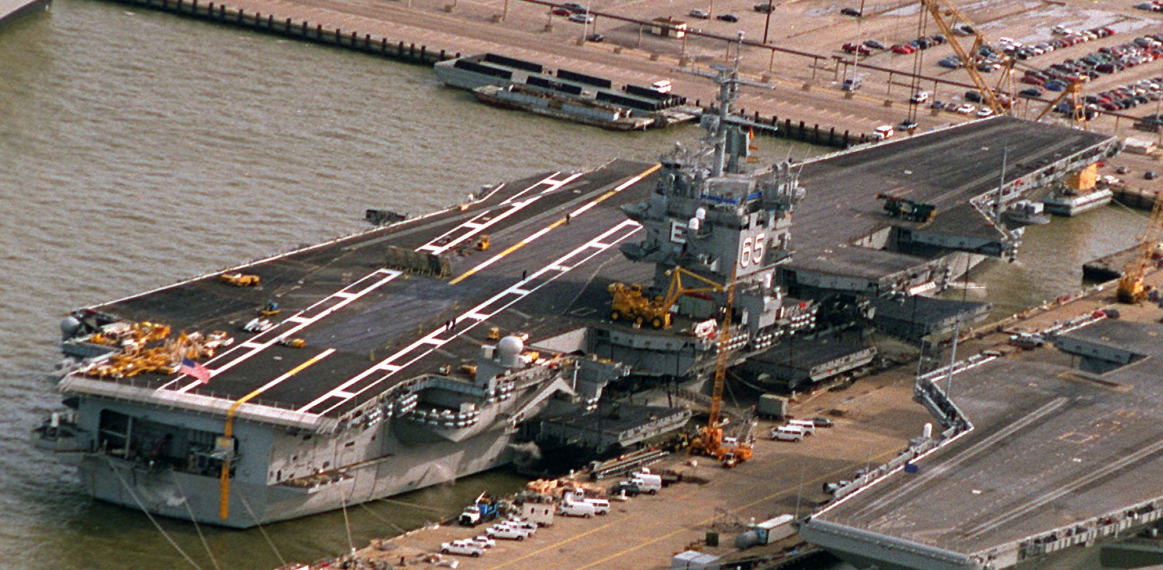 cvn-65 uss enterprise aircraft carrier us navy nas norfolk virginia 1996 87