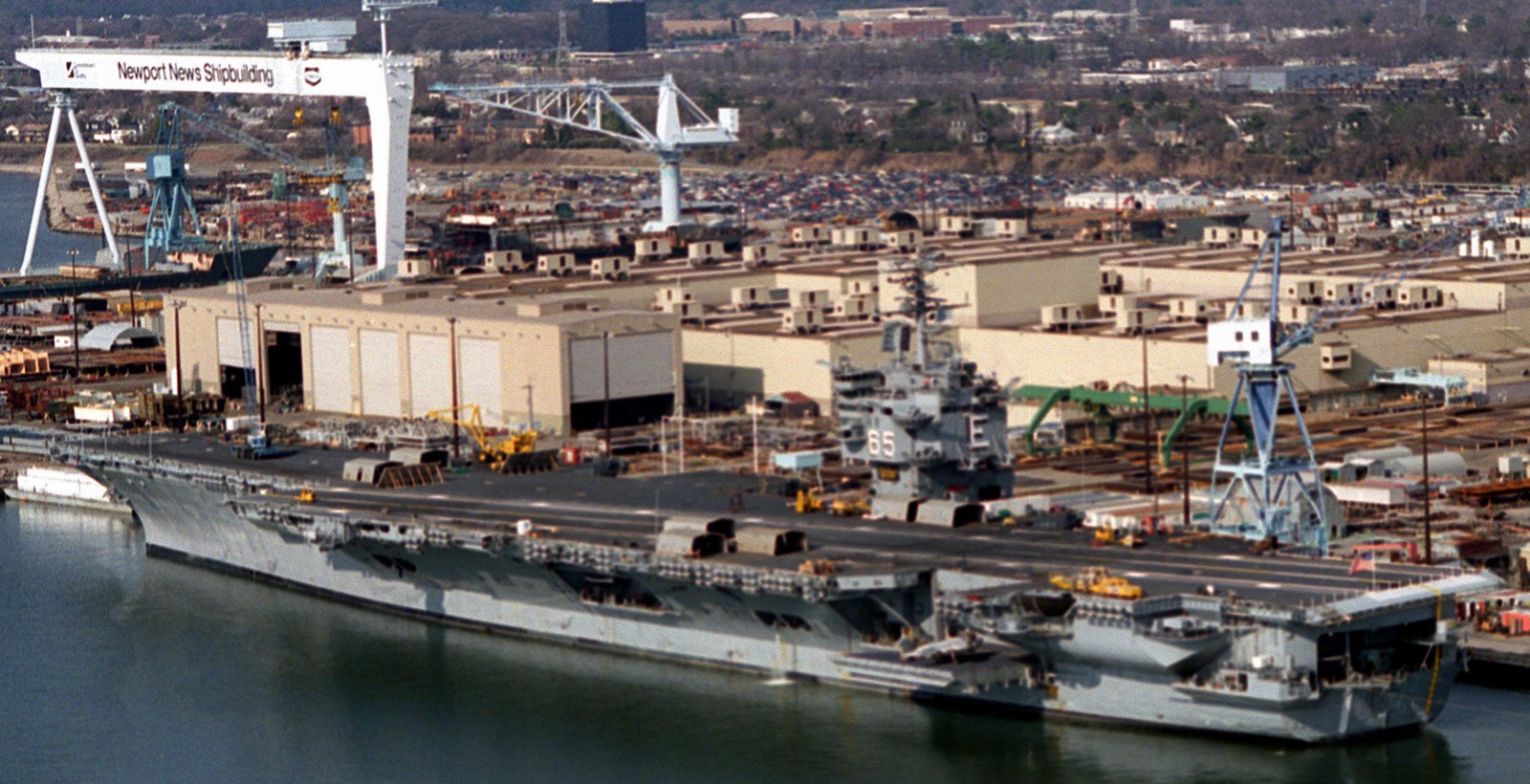 cvn-65 uss enterprise aircraft carrier us navy newport news 1995 89