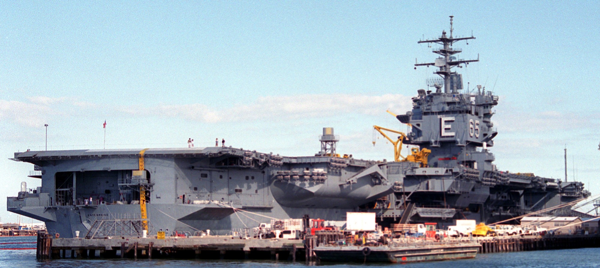 cvn-65 uss enterprise aircraft carrier us navy norfolk virginia 91
