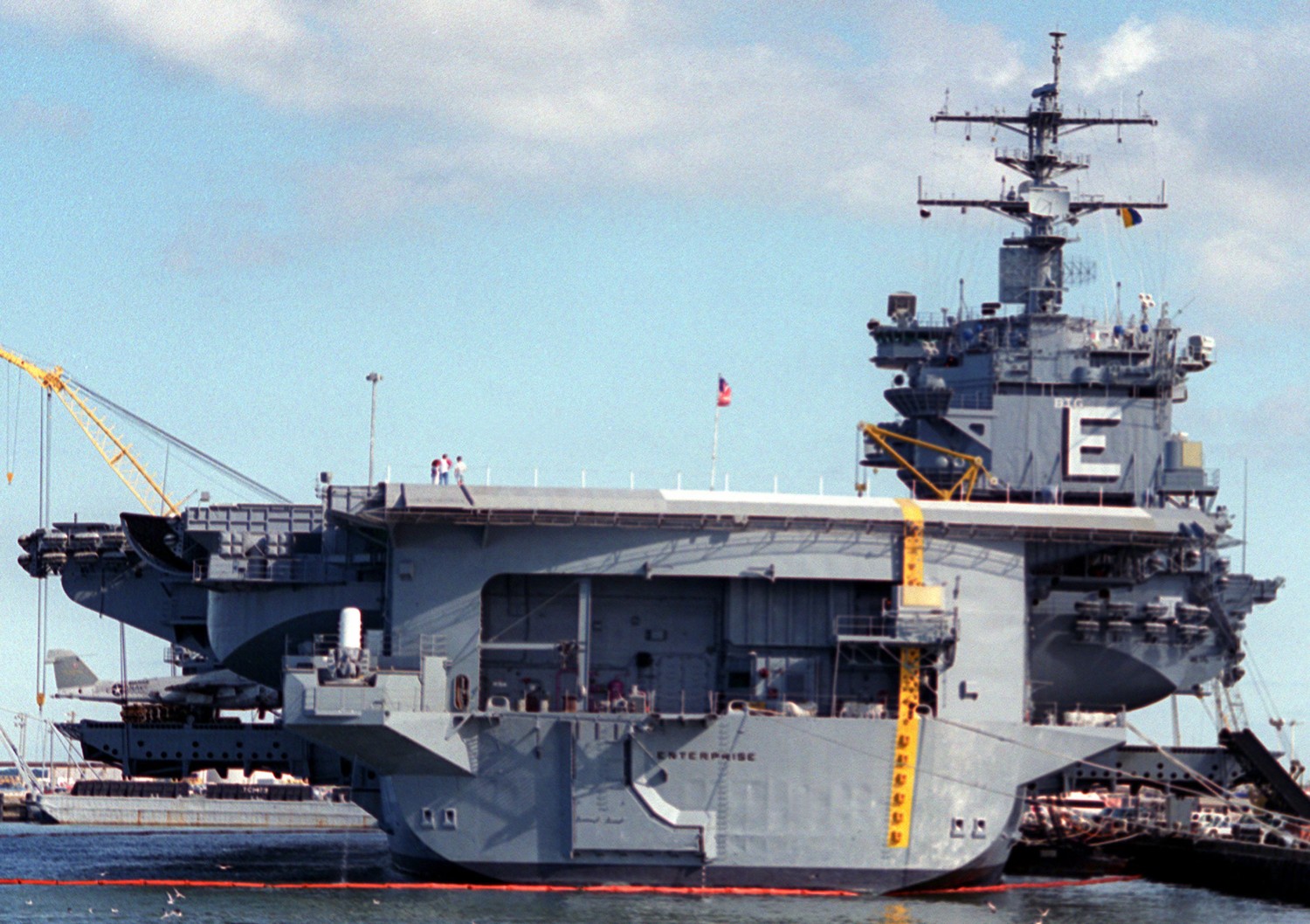 cvn-65 uss enterprise aircraft carrier us navy nas norfolk 1994 92
