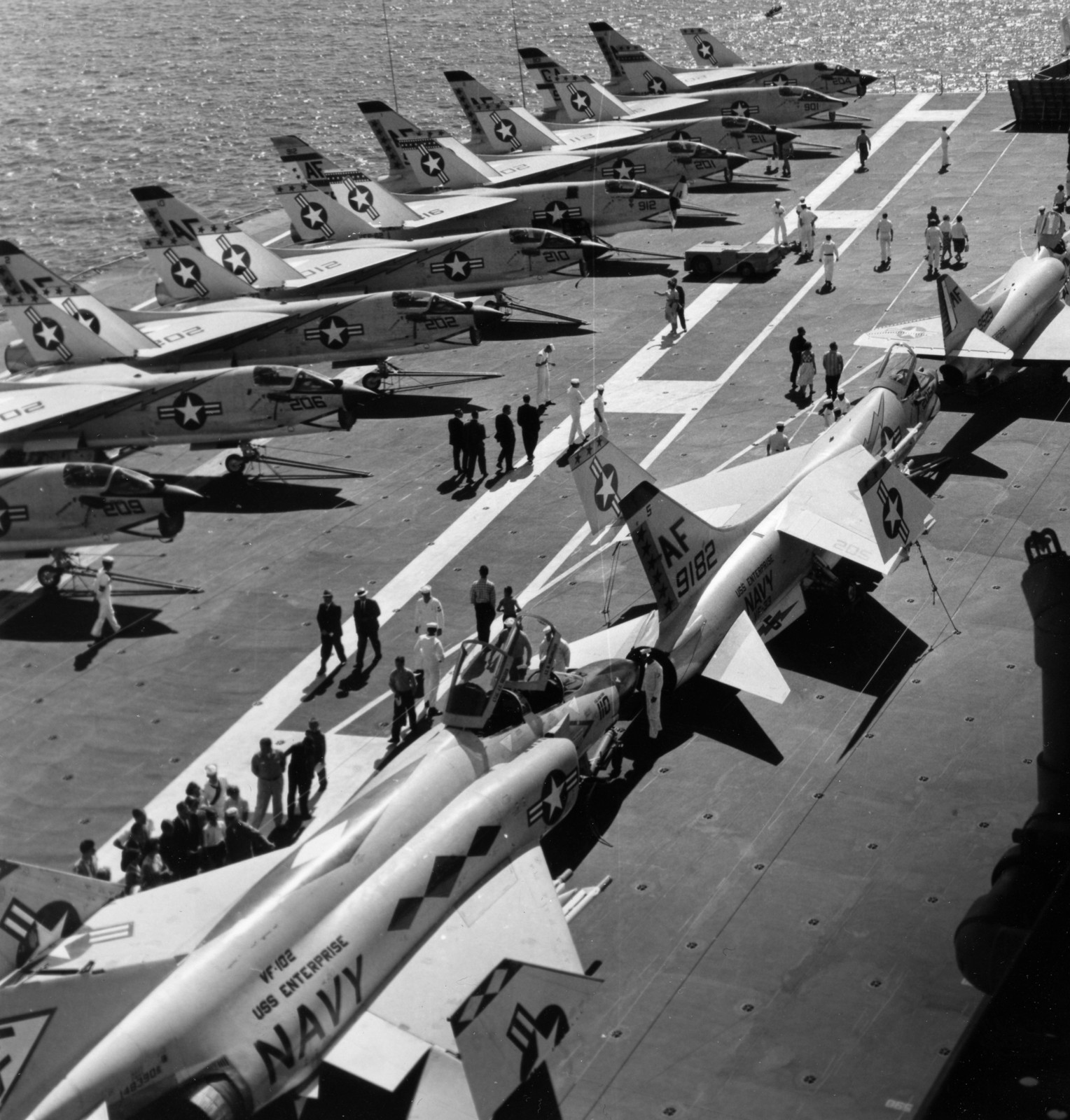 cvan-65 uss enterprise aircraft carrier air group cvg-6 us navy 1962 105