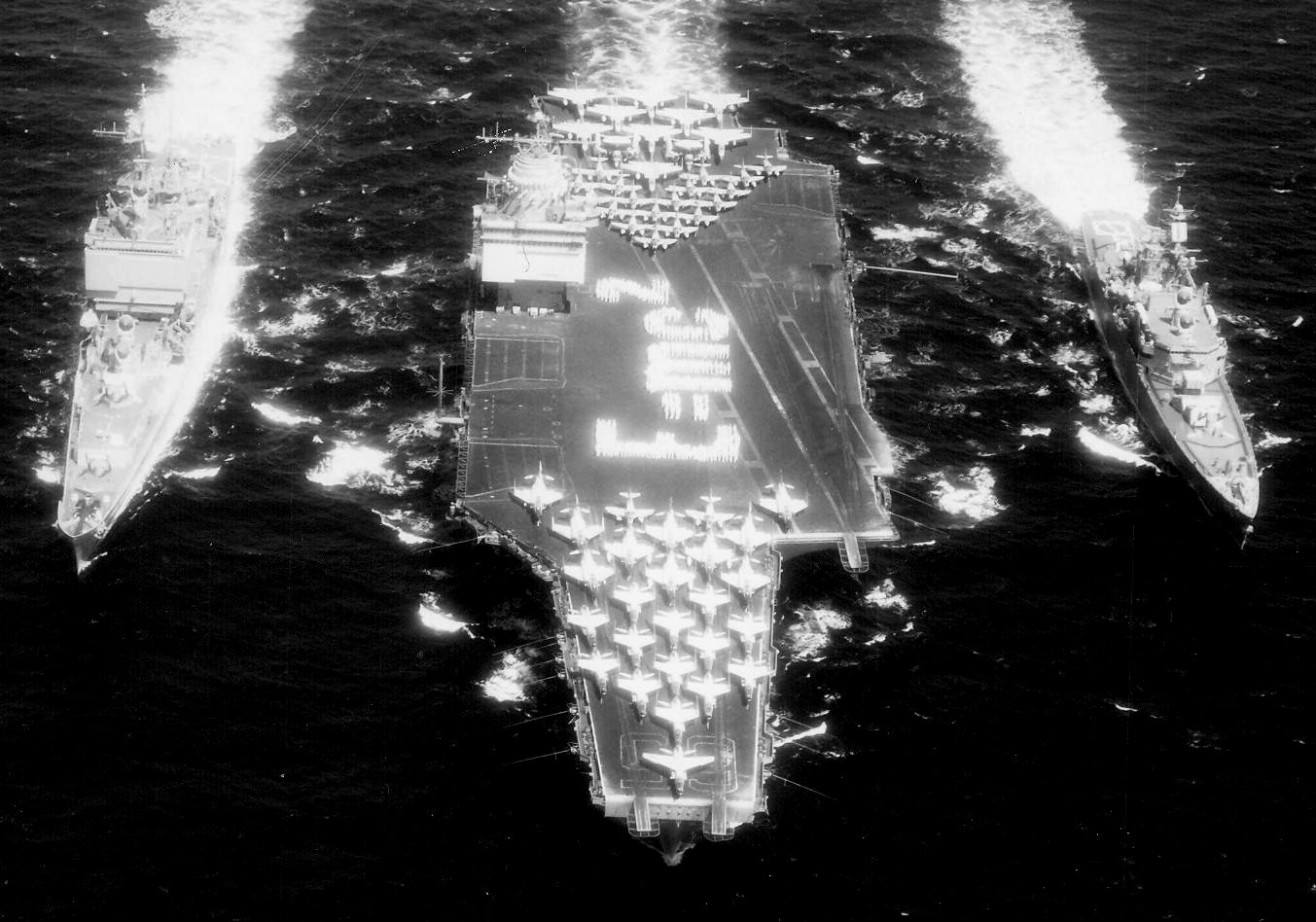cvan-65 uss enterprise aircraft carrier air wing cvw-6 us navy sea orbit task force one 1964 126