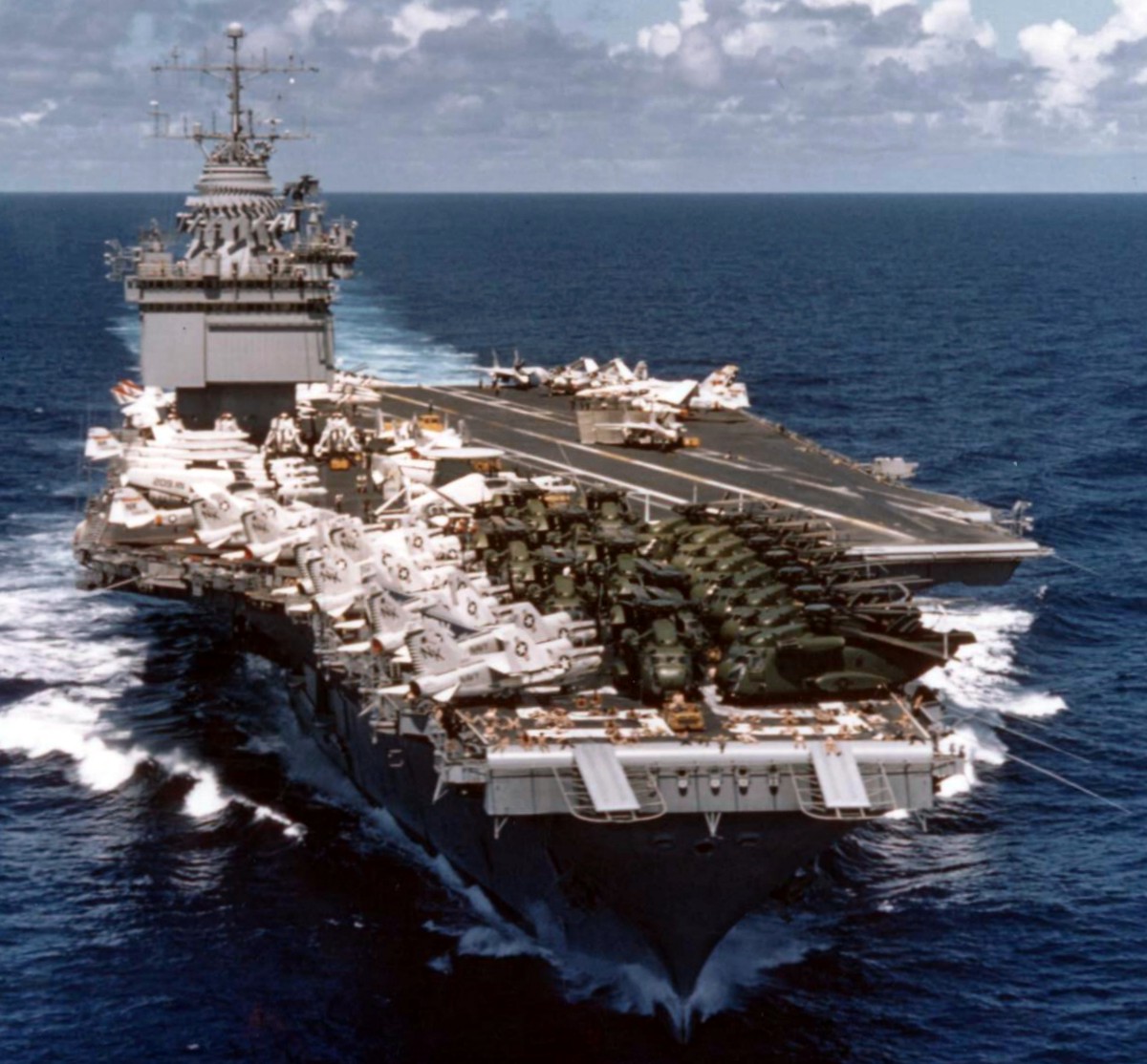 cvan-65 uss enterprise aircraft carrier us navy returning vietnam war 1975 142