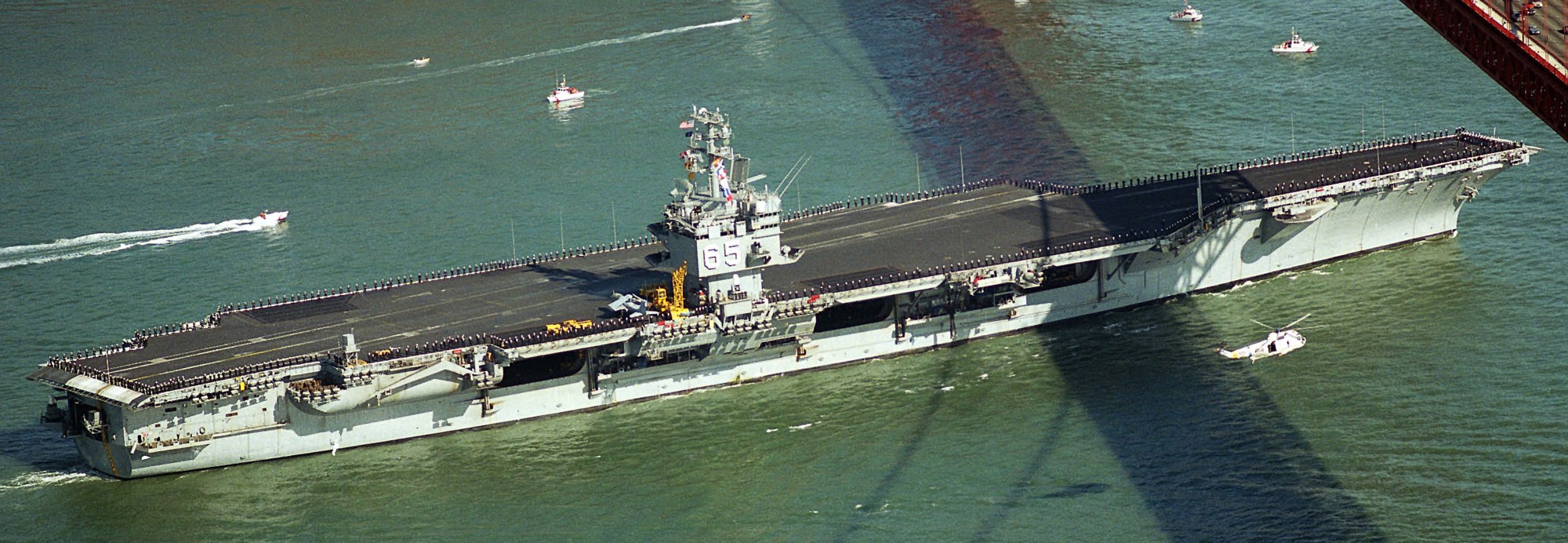 cvn-65 uss enterprise aircraft carrier us navy san francisco fleet week 1985 185