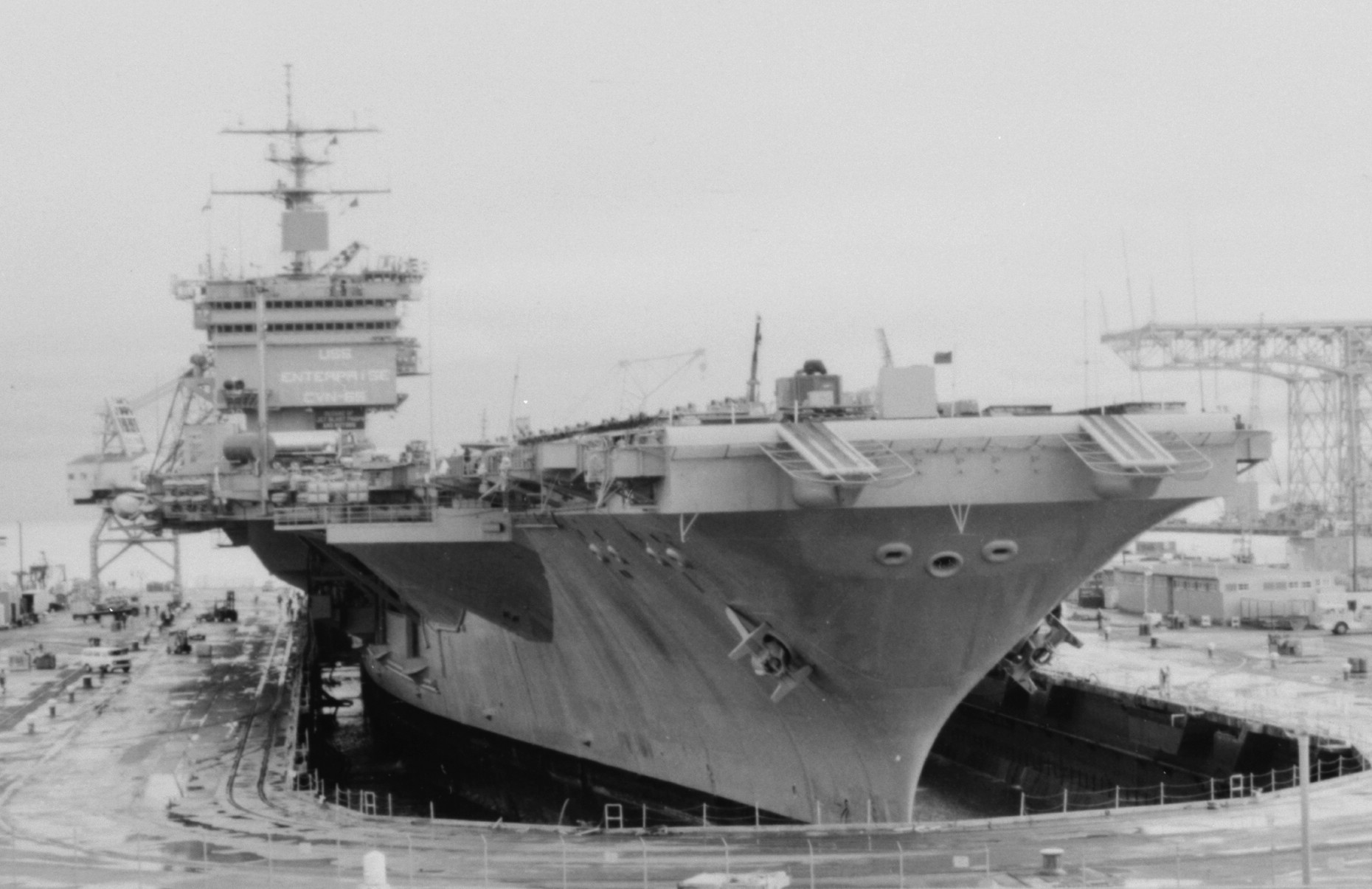 cvn-65 uss enterprise aircraft carrier us navy hunters point naval shipyard california 187
