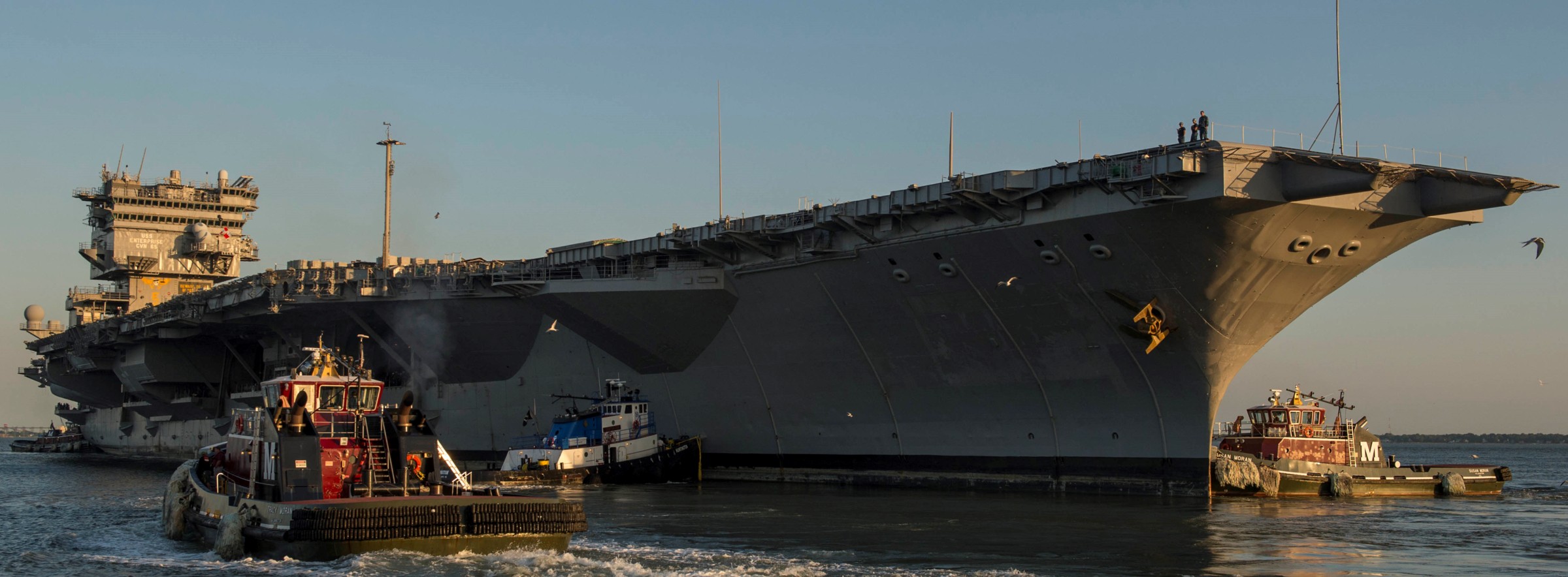 uss enterprise cvn-65 final voyage norfolk naval station to newport news shipbuilding virginia dismantling 2013 06