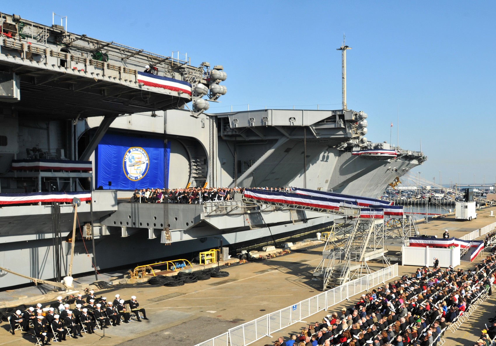 uss enterprise cvn-65 aircraft carrier inactivation ceremony naval station norfolk virginia 2012 10