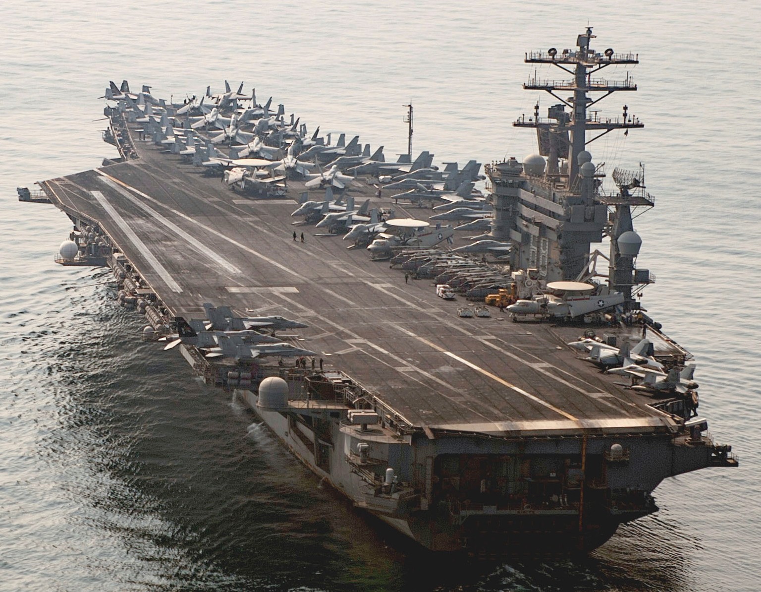 cvn-68 uss nimitz aircraft carrier air wing cvw-11 us navy arabian gulf 73
