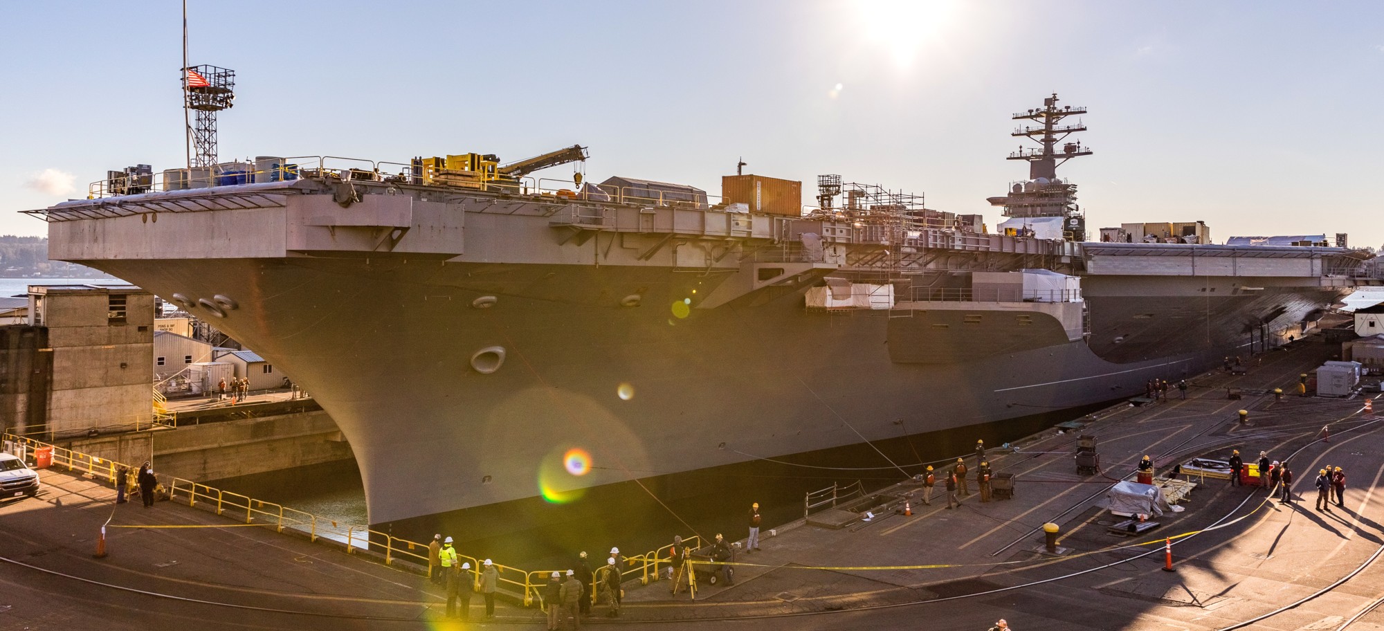 cvn-68 uss nimitz aircraft carrier us navy puget sound naval shipyard intermediate maintenance facility 238