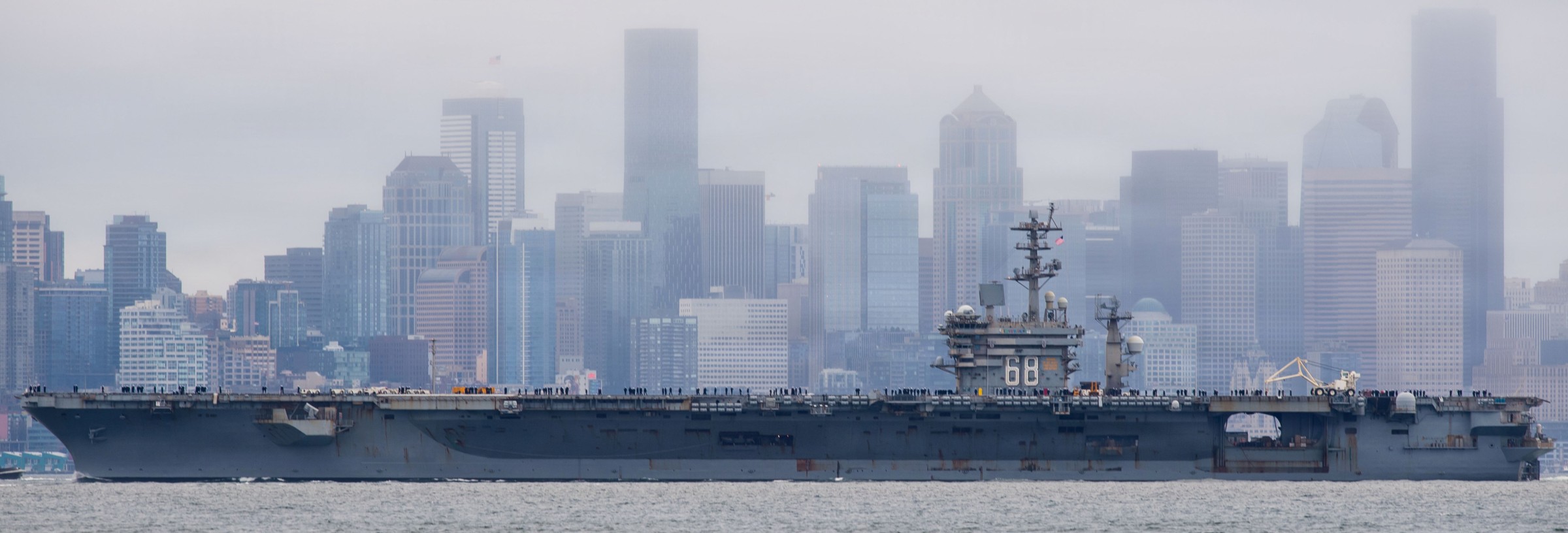 cvn-68 uss nimitz aircraft carrier departing naval base kitsap bremerton 2026 312