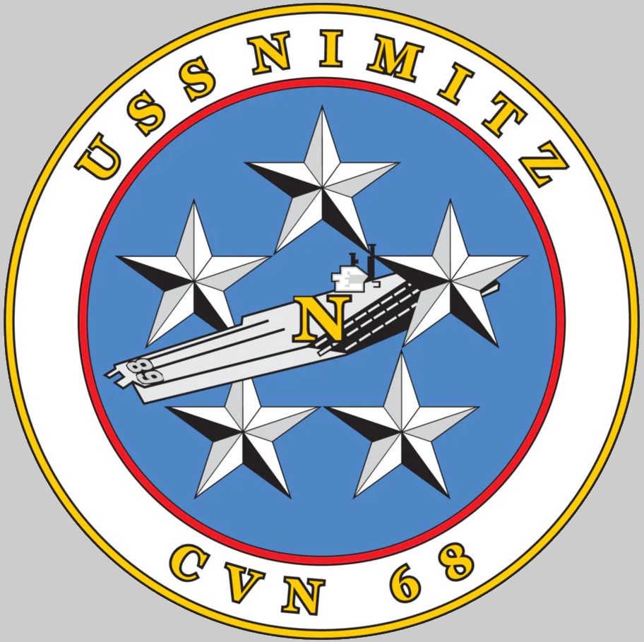 cvn-68 uss nimitz crest insignia patch badge aircraft carrier us navy 02x