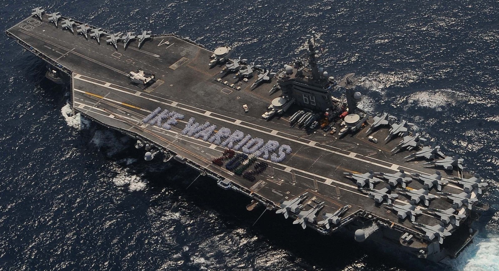 uss dwight d. eisenhower cvn-69 aircraft carrier air wing cvw-7 2012 129 ike warriors spelling