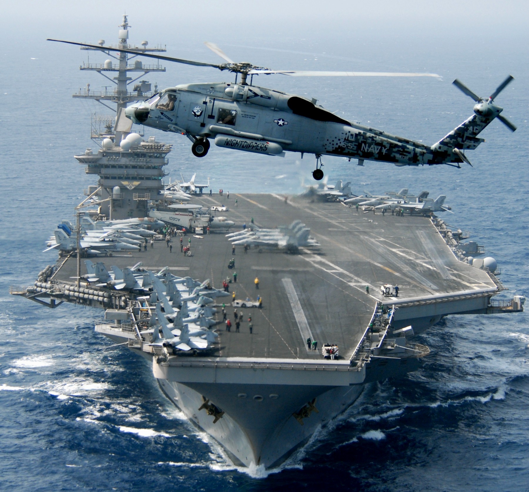 CVN-69 Uss Eisenhower VAQ-140 Patrioten Oef 2010 US Marine Geschwader Kreuzfahrt 