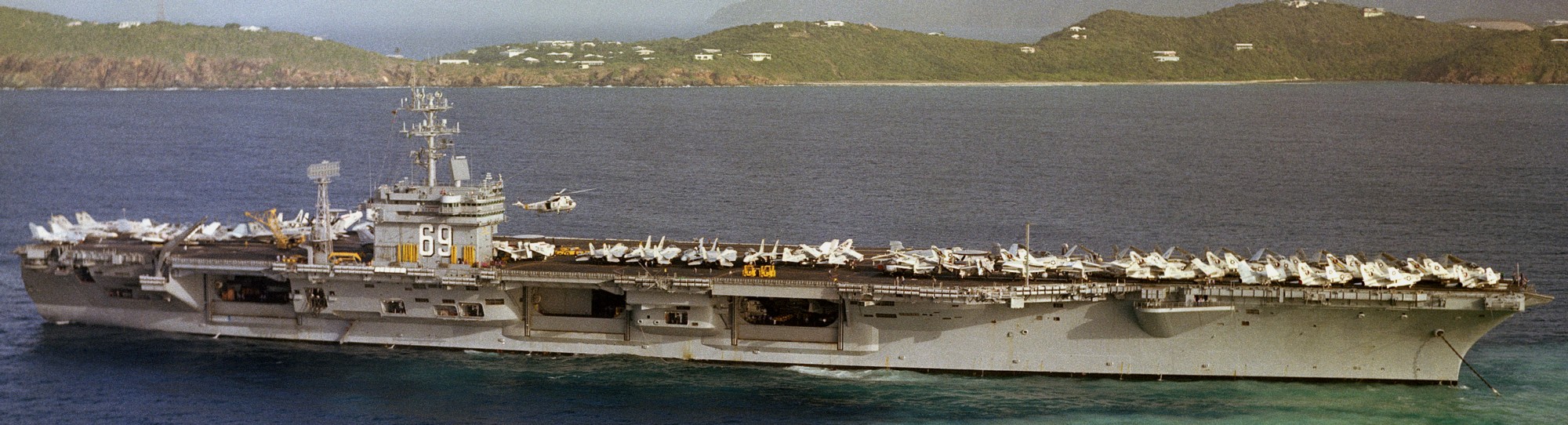 cvn-69 uss dwight d. eisenhower aircraft carrier air wing cvw-7 us navy 244