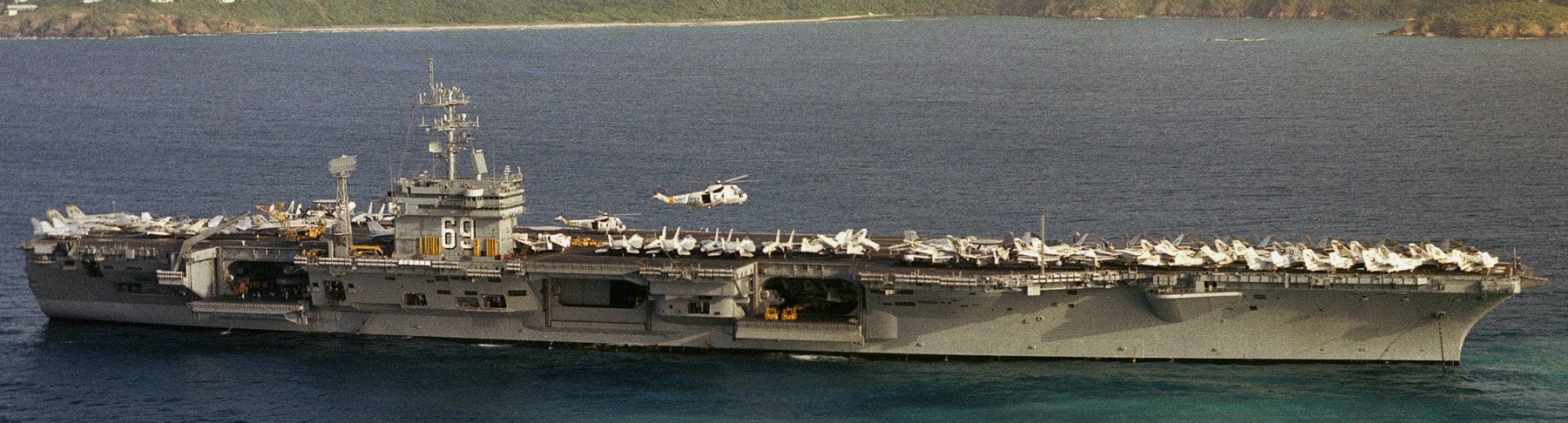cvn-69 uss dwight d. eisenhower aircraft carrier air wing cvw-7 us navy 245