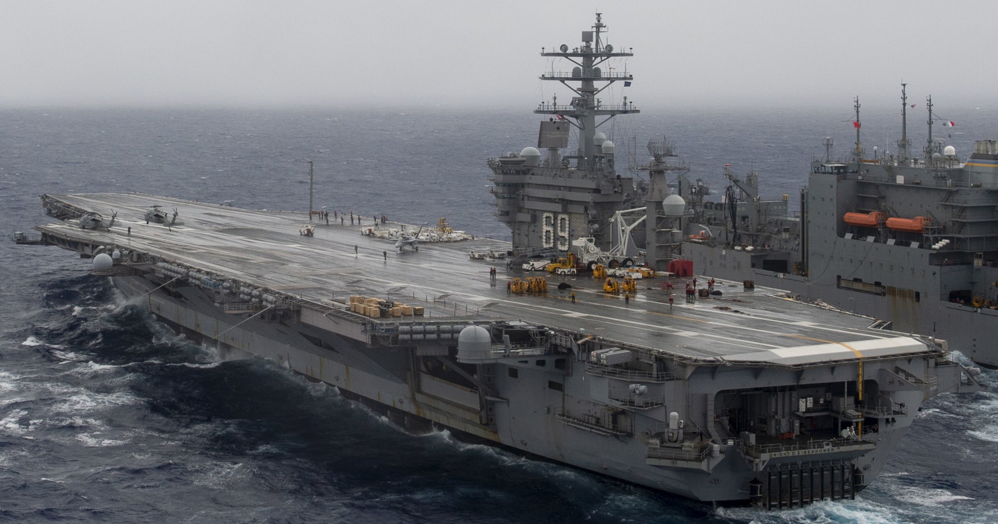 cvn-69 uss dwight d. eisenhower aircraft carrier us navy ammunition onload 447
