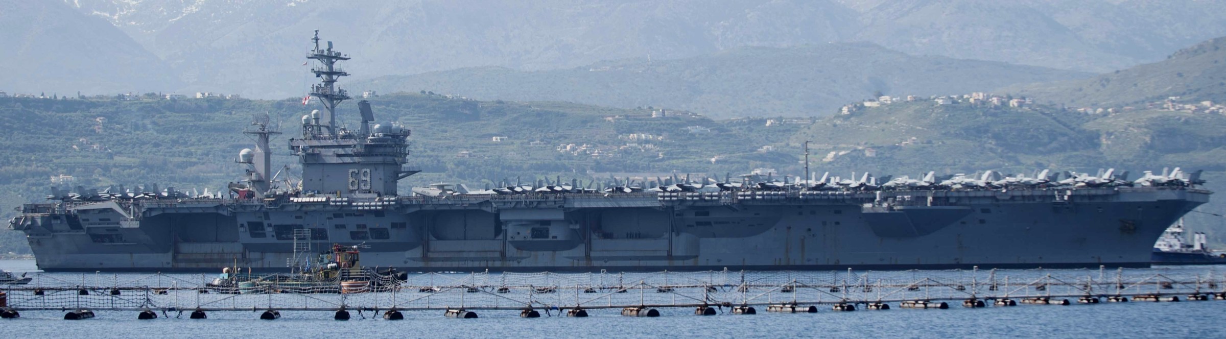 cvn-69 uss dwight d. eisenhower aircraft carrier air wing cvw-3 us navy nsa souda bay crete greece 484