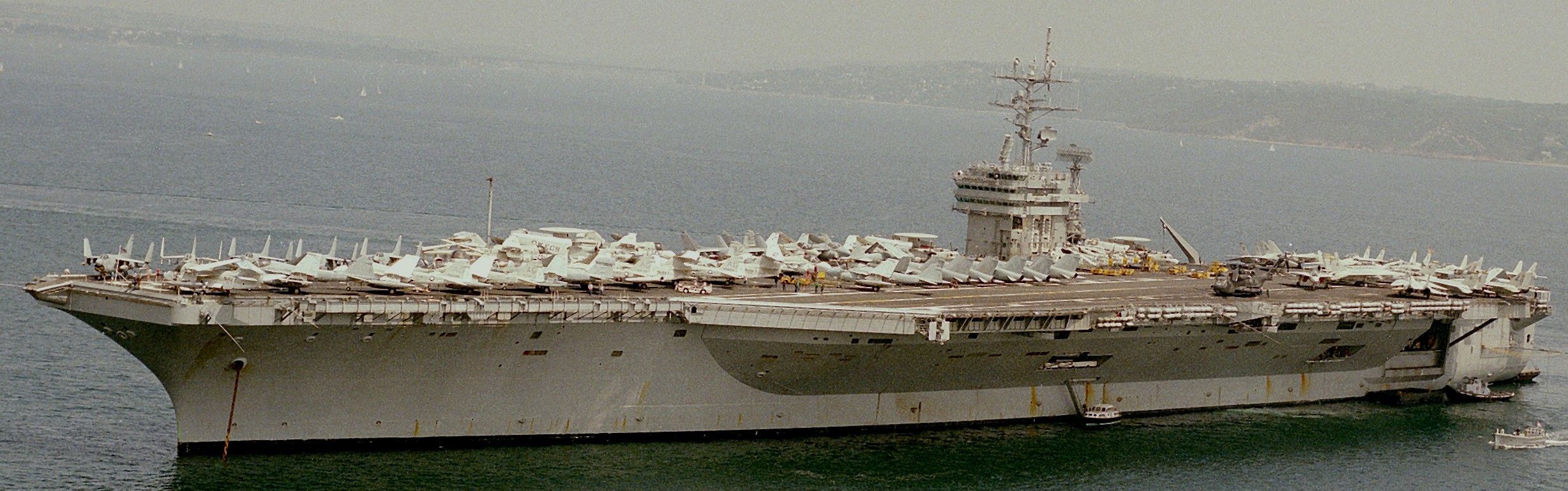cvn-69 uss dwight d. eisenhower aircraft carrier air wing cvw-7 athens greece 1980 505