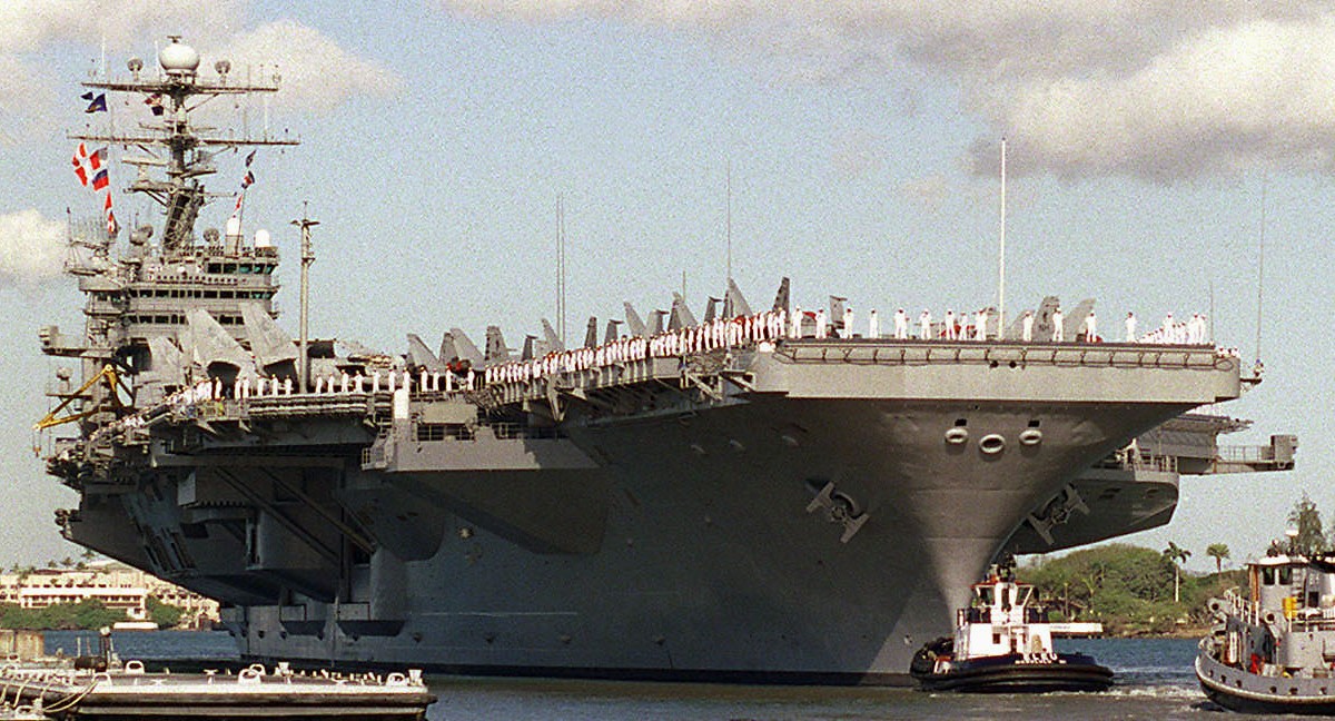 cvn-70 uss carl vinson nimitz class aircraft carrier air wing cvw-11 us navy pearl harbor hawaii 90