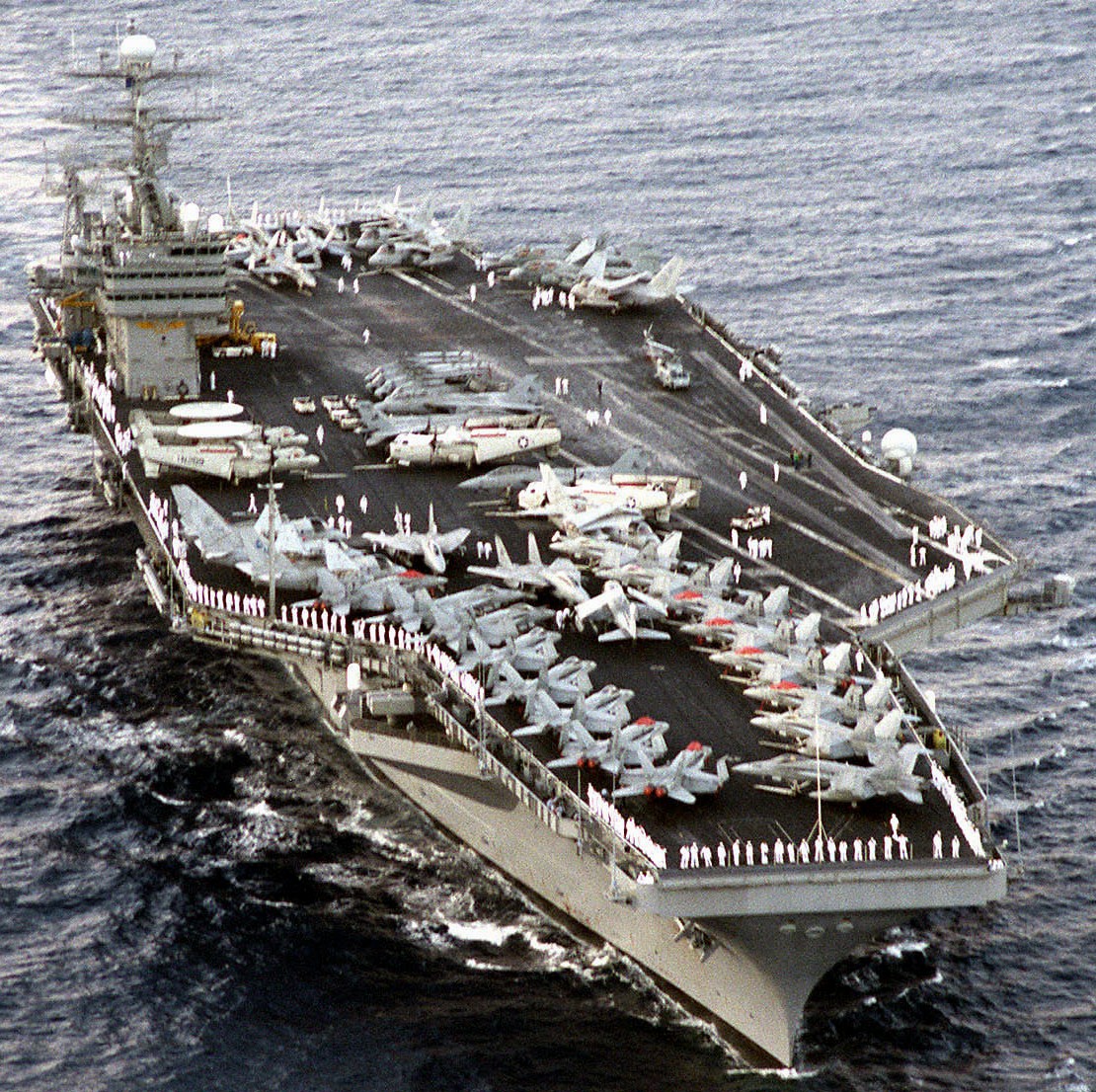 cvn-70 uss carl vinson nimitz class aircraft carrier air wing cvw-11 us navy rimpac 1998 91