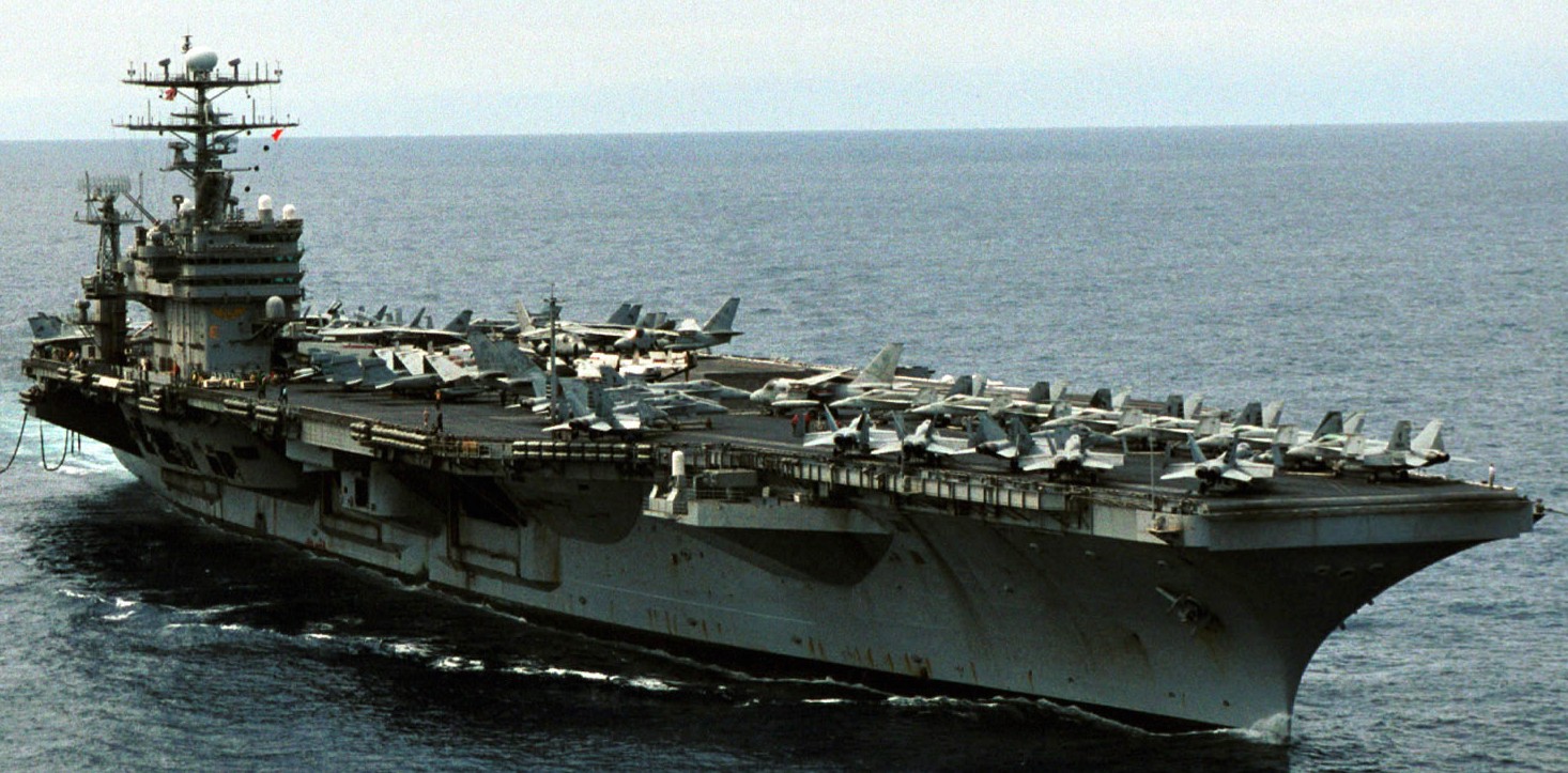 cvn-70 uss carl vinson nimitz class aircraft carrier air wing cvw-11 us navy operation enduring freedom 96