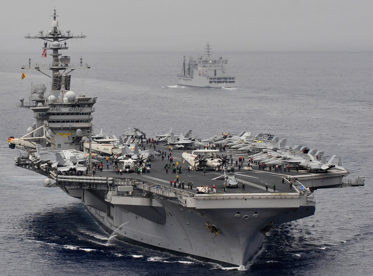 cvn-70 uss carl vinson nimitz class aircraft carrier air wing cvw-17 us navy malabar indian ocean 202