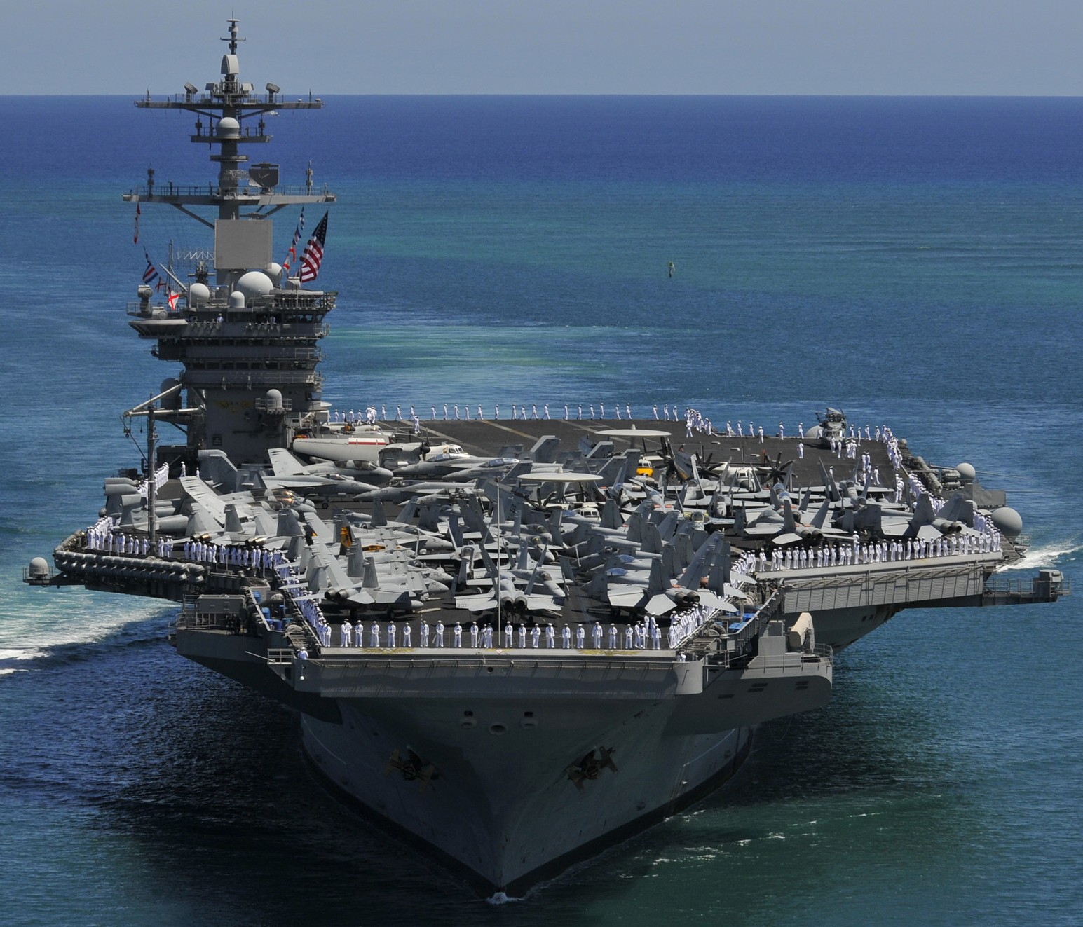 cvn-70 uss carl vinson nimitz class aircraft carrier air wing cvw-17 us navy pearl harbor hickam hawaii 211