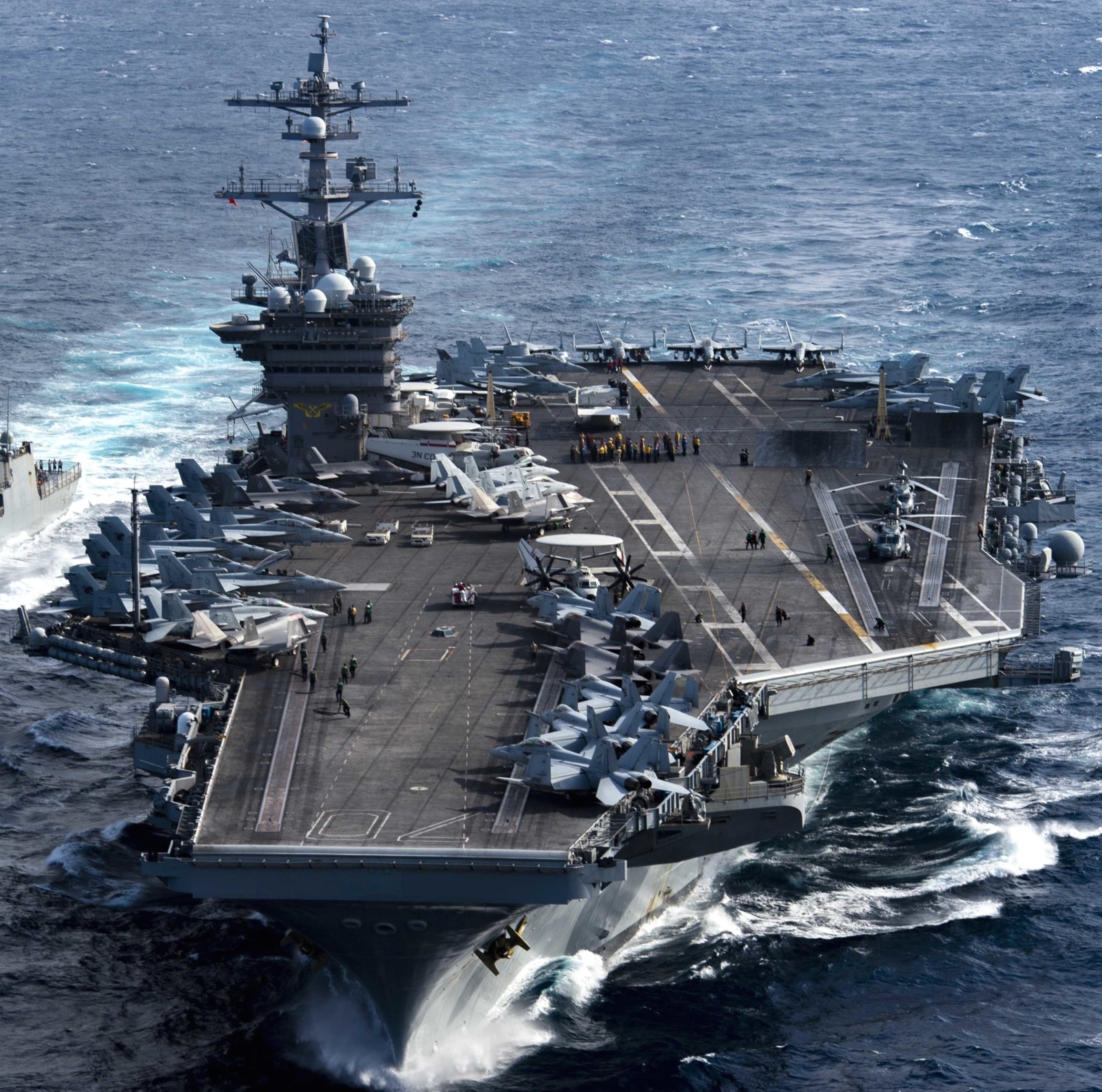 cvn-70 uss carl vinson nimitz class aircraft carrier air wing cvw-2 us navy malabar india 350