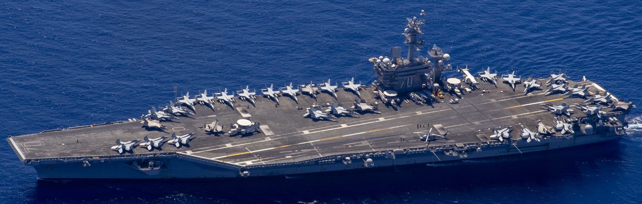 cvn-70 uss carl vinson nimitz class aircraft carrier air wing cvw-2 us navy indian ocean 360